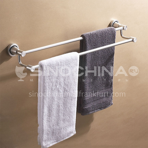 Bathroom silver space aluminum parallel bars towel rack5312
